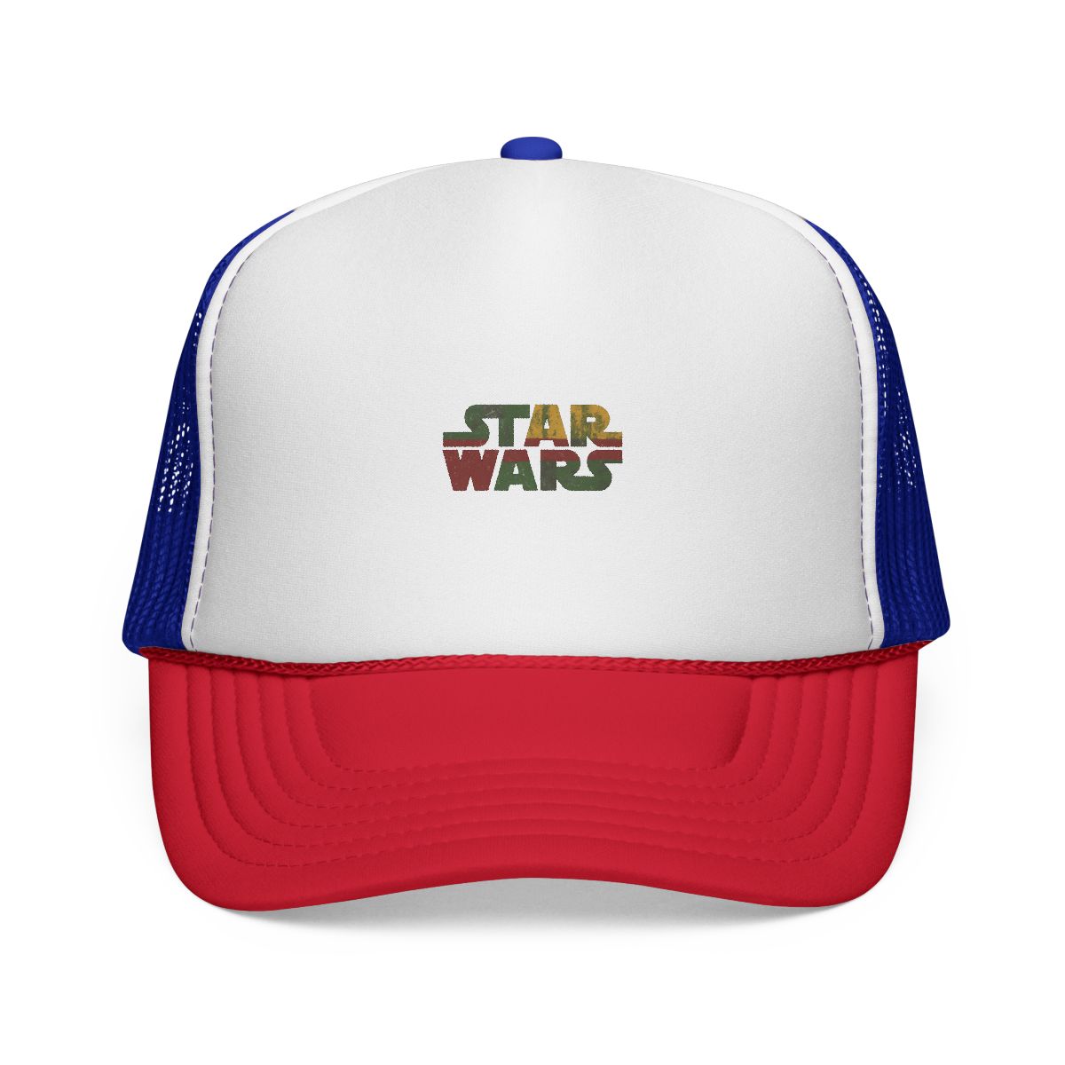 Boba Fett Style Star Wars Logo Trucker Hat - alternate angle 3, merchandise