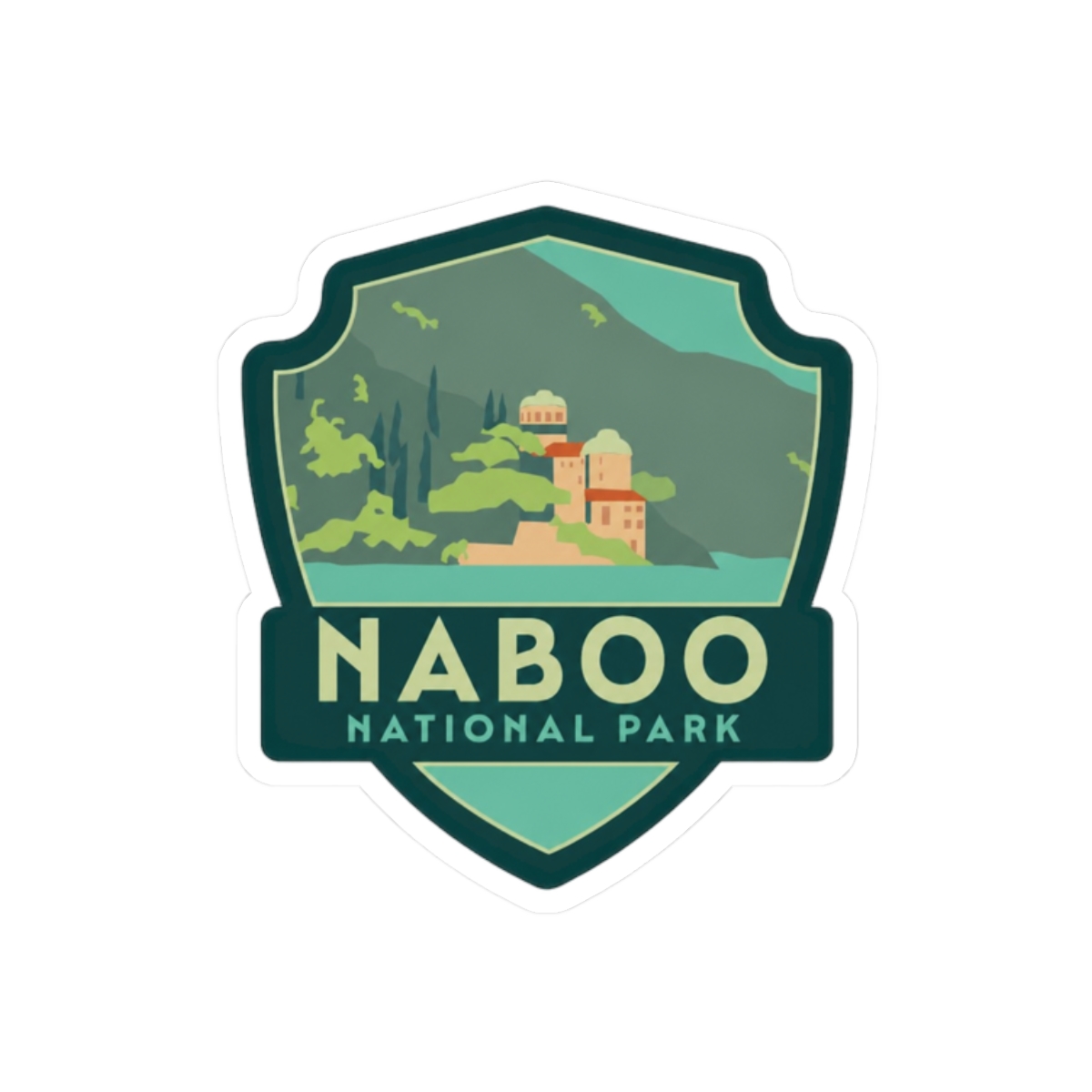 Naboo National Park Star Wars Parody Sticker | Funny Vinyl Decal - alternate angle 3, merchandise
