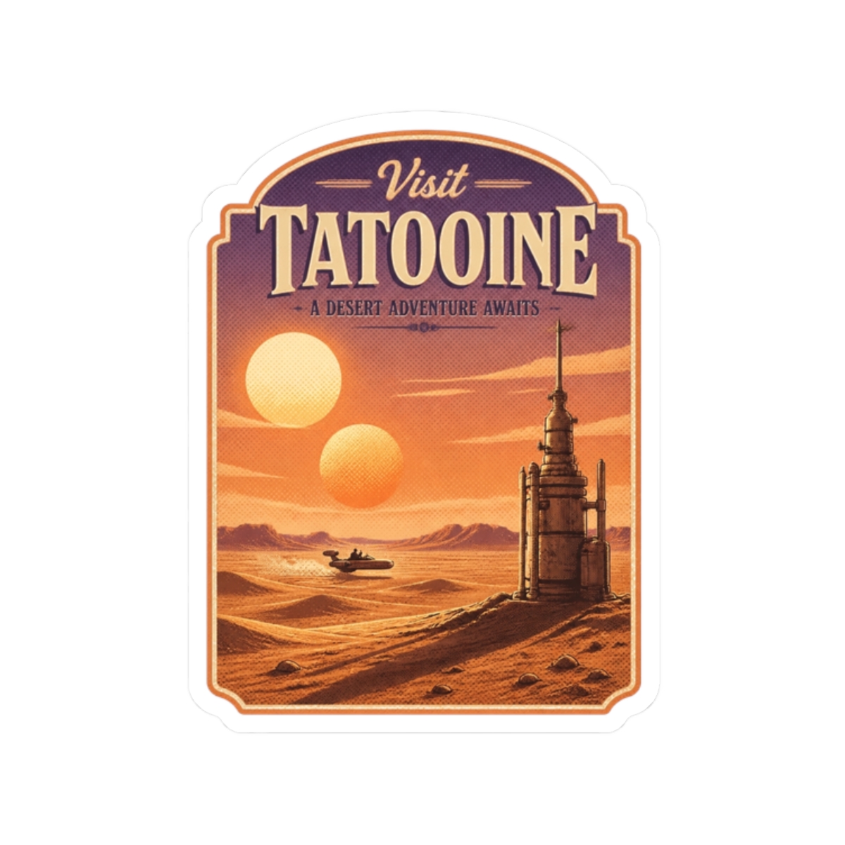 Star Wars "Visit Tatooine" Sticker - Official Stickers merchandise