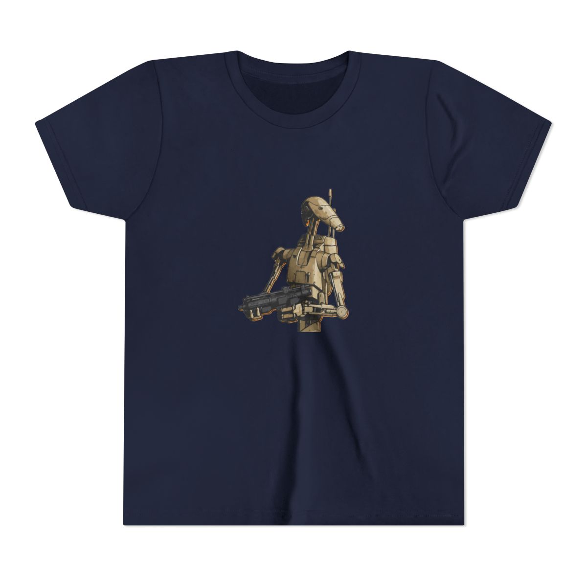 Battle Droid Roger Roger Pun Kids T Shirt - Funny Star Wars Fan Gift - alternate angle 2, merchandise