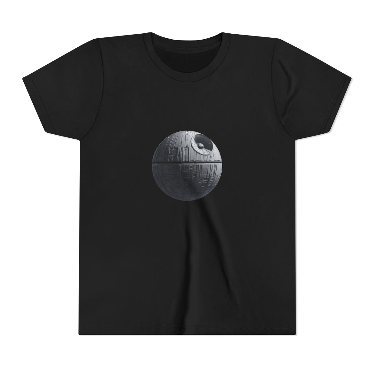 Iconic Death Star Star Wars Kids T Shirt - Galactic Fan Gift - alternate angle 2, merchandise